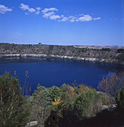 Australian lakes, Blue Lake, Mount Gambier, South Australia, Water scenes