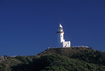 Architecture, Australia, New South Wales, Byron Bay, Cape Byron, Byron Bay lighthouse, Cape Byron Lighthouse, lighthouse, lighthouses, navigation, navigational aid, navigational aids, lightstation, lightstations, sky, skies, blue sky, blue skies.
