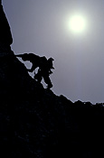 Sport pictures, Sports, climb, climbs, climbing, climber, climbers, rock climbing, rock climber, rock climbers, outdoors, man, men, male, males, mountain climber, mountain climbers, mountain climbing, cliff, cliffs, silhouette, silhouettes, mood, mood scene, mood scenes, HOl08,