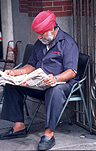 Asia, Asian, Southeast Asia, South East Asian, SE Asia, malaysia, man, men, male, males, reading, newspapers, newspaper, turban, turbans, indian, clothing, headwear, beard, beards, communications, media.