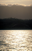 New guinea, papua new guinea, central province, sunset, sunsets, sunrises and sunsets, coast, coasts, coastline, coastlines, mountain, mountains, range, ranges, mountain range, mountain ranges, water.
