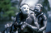New guinea, papua new guinea, mount hagen, mt hagen, mount hagen show, mt hagen show, ceremony, ceremonies, man, men, male, males, people, performer, performers, mask, masks, body paint, bodypaint, tribe, tribes, tribal, reptile, reptiles, snake, snakes.