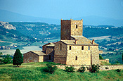 Italy, tuscany, volterra, rural, rural scene, rural scenes, church, churches, religion, religious, religious building, religious buildings.
