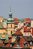 Europe, warsaw, poland, architecture, column, columns, pillar, pillars, statue, statues, window, windows, zygmunt, zygmunt tower, F25,