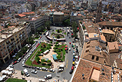 Europe, Spain, Spanish, Valencia, plaza, plazas, plaza de la reina, reina, cathedral, cathedrals, miguelete, cathedral miguelete, miguelete cathedral, architecture, religion, religious, religious building, religious buildings, FF25,