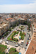 Europe, Spain, Spanish, Valencia, plaza, plazas, plaza de la reina, reina, cathedral, cathedrals, miguelete, cathedral miguelete, miguelete cathedral, architecture, religion, religious, religious building, religious buildings, FF25,