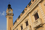 Europe, Spain, Spanish, Valencia, architecture, edificio del reloj, americas cup, tower, towers, clock, clocks, FF25,