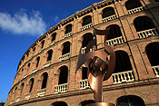 Europe, Spain, Spanish, Valencia, plaza, plazas, toros, plaza del toros, statue, statues, bullring, bull rings, bull fight, bull fights, bullfight, bullfights, blood sport, blood sports, arena, arenas, stadium, stadiums, FF25,