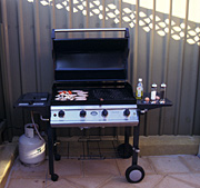 Australia, barbeque, barbies, outdoor eating, food, fences