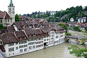 Europe, Switzerland, Swiss, Bern, Berne, Architecture, medieval, river, rivers, aare, river aare, house, houses, housing, roof, roofs, rooves.