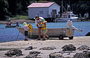 Sport pictures, Sports, boat, boats, boating, watersport, watersports, water sport, water sports, water, life preserver, life preservers, family, families, outdoors, rock, rocks, river, rivers, lake, lakes, shed, sheds, life jacket, life jackets, buoyancy vest, buoyancy vests, buoyancy jacket, buoyancy jackets, people, child, children, parent, parents, parenting, parenthood, father, fathers, man, men, male, males, shoreline, shorelines, seashore, seashores, father and child, fathers and children, water, hat, hats, outdoors, australia, safety, water safety, life saver, life savers, life saving.