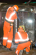 Australia, SA, South Australia, Emergency, Emergencies, Emergency service, Emergency services, SES, Rescue, Rescue Services, Accident, Accidents, vehicle, Car, Car accident, Car accidents, man, men, male, males, occupation, occupations, outdoors, uniform, uniforms, helmet, helmets, safety.