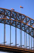 Australia, New South Wales, sydney, Architecture, arch, arches, archway, archways, bridge, bridges, sydney harbour, sydney harbour bridge, harbour bridge, flag, flags, australian, australian flag, australian flags.