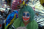 Australia, people, woman, women, female, females, clown, clowns, balloon, balloons.